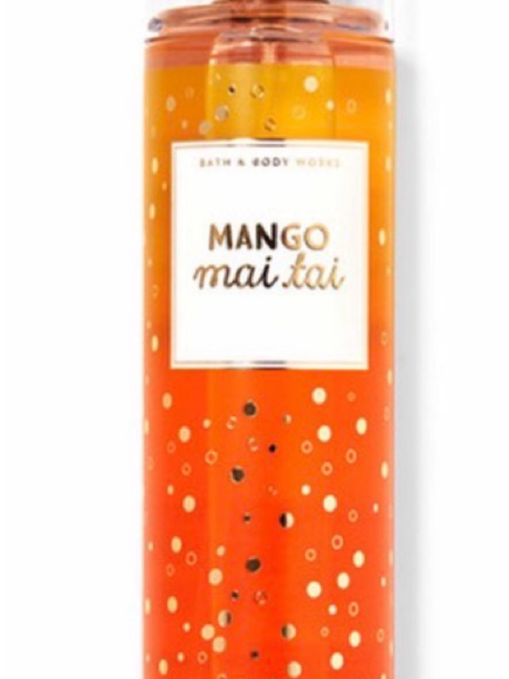 Bath & Body Works Mango Mai Tai Body Wash - Orange with Gold Dots